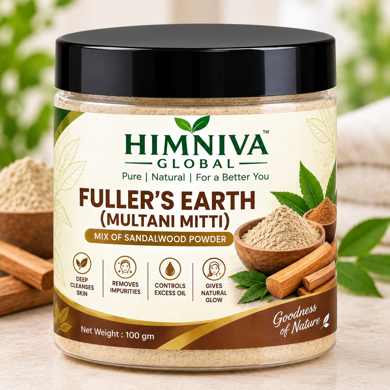 HIMNIVA Fuller's Earth Multani Mitti 100g
